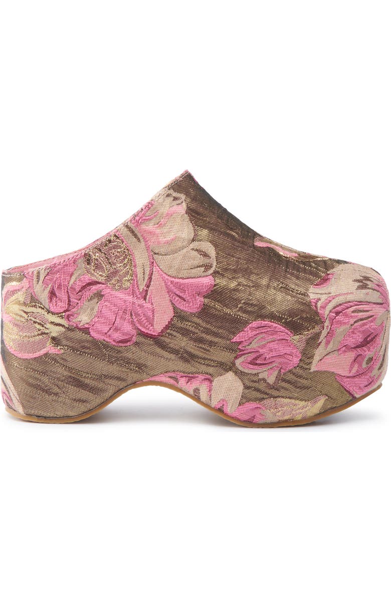 AZALEA WANG Naava Floral Jacquard Clog, Alternate, color,