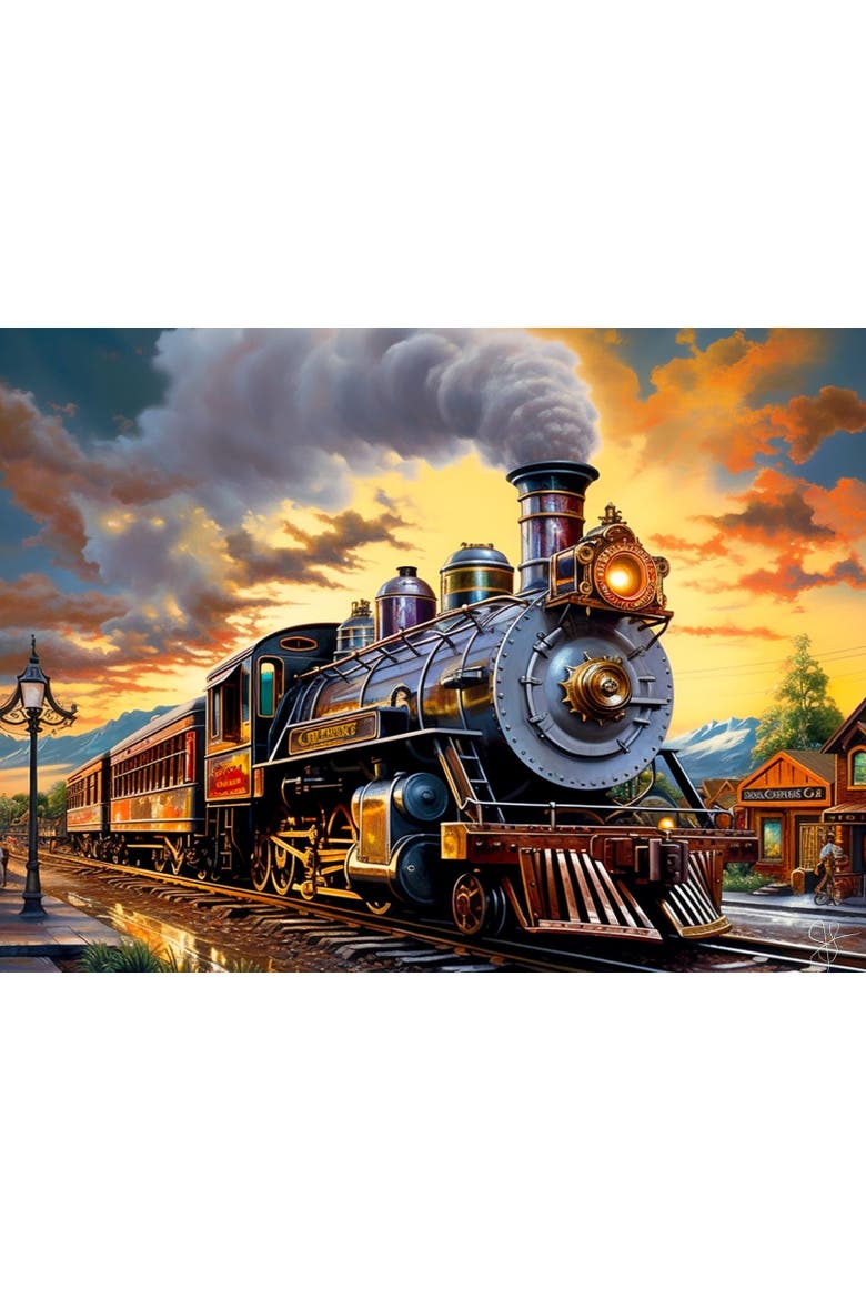 Train Home 1000 piece Jigsaw Puzzle for Adults, Alternate, color, Multicolor