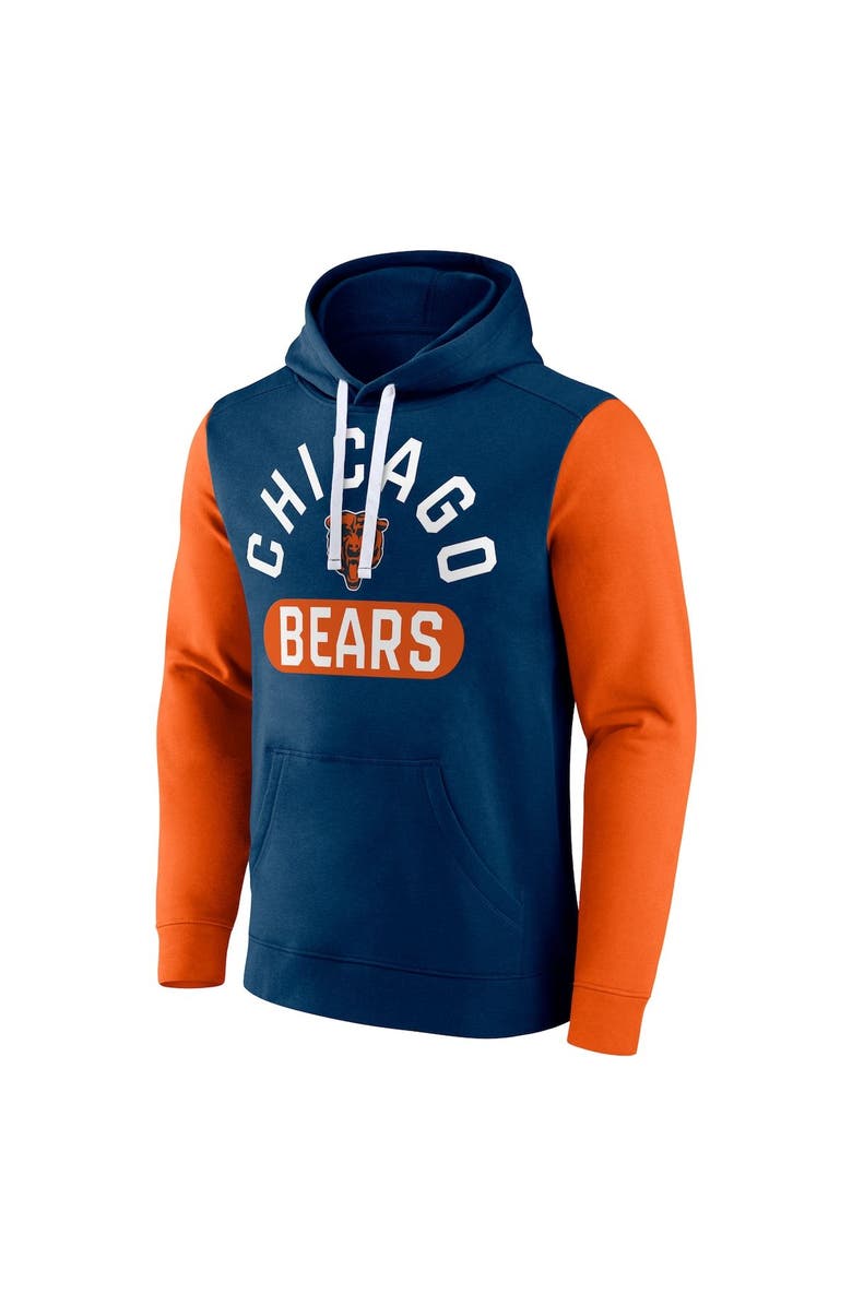 FANATICS Men's Fanatics Branded Navy Chicago Bears Extra Point Pullover Hoodie, Alternate, color, 