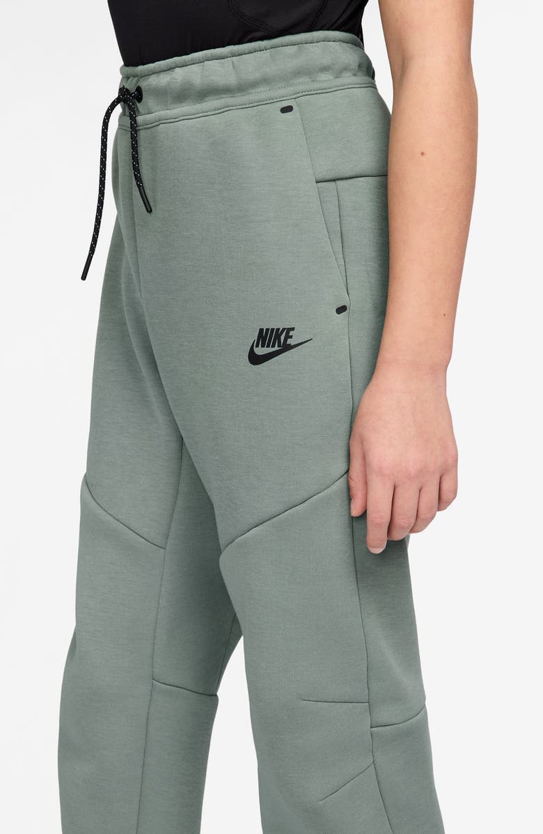 Nike Kids' Sportswear Tech Fleece Sweatpants, Alternate, color, Clay Green/ Black/ Black