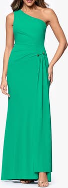 Xscape Evenings Caroline Matte Jersey One-Shoulder Gown