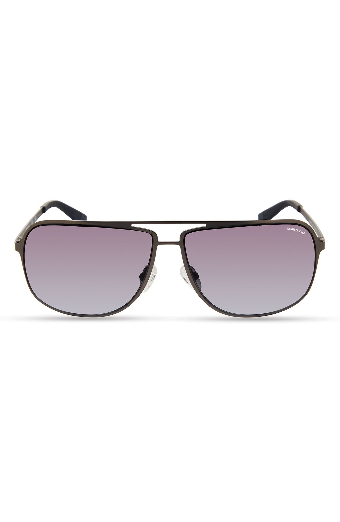 Kenneth Cole 64mm Gradient Pilot Sunglasses