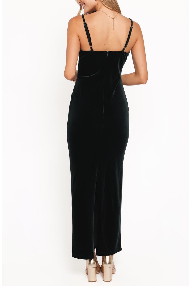 Everlee Velvet Maxi Dress, Alternate, color, EMERALD VELVET