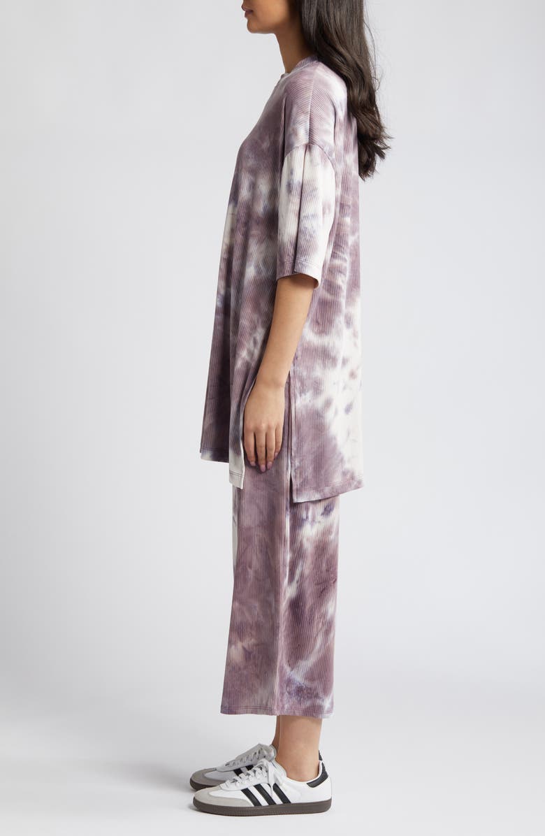 Dressed in Lala Lex Ribbed Top & Pants, Alternate, color, Plum Vintage