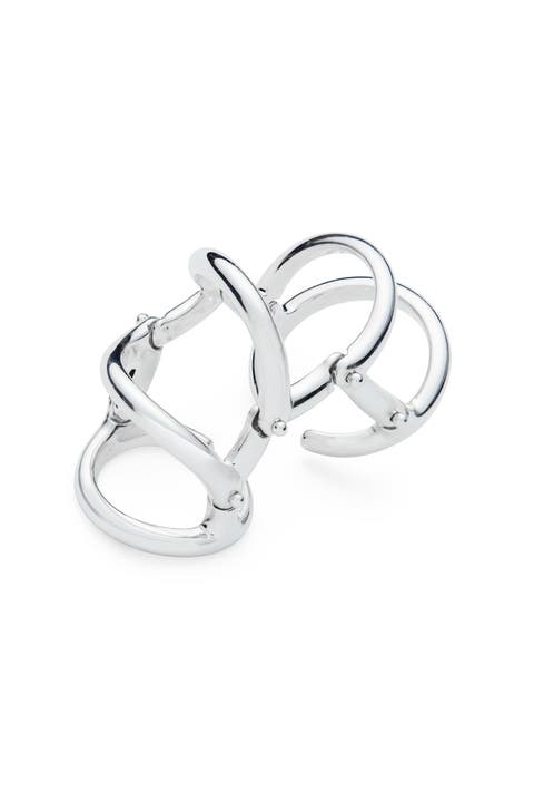 Drop Armour Ring With Double Hinge
