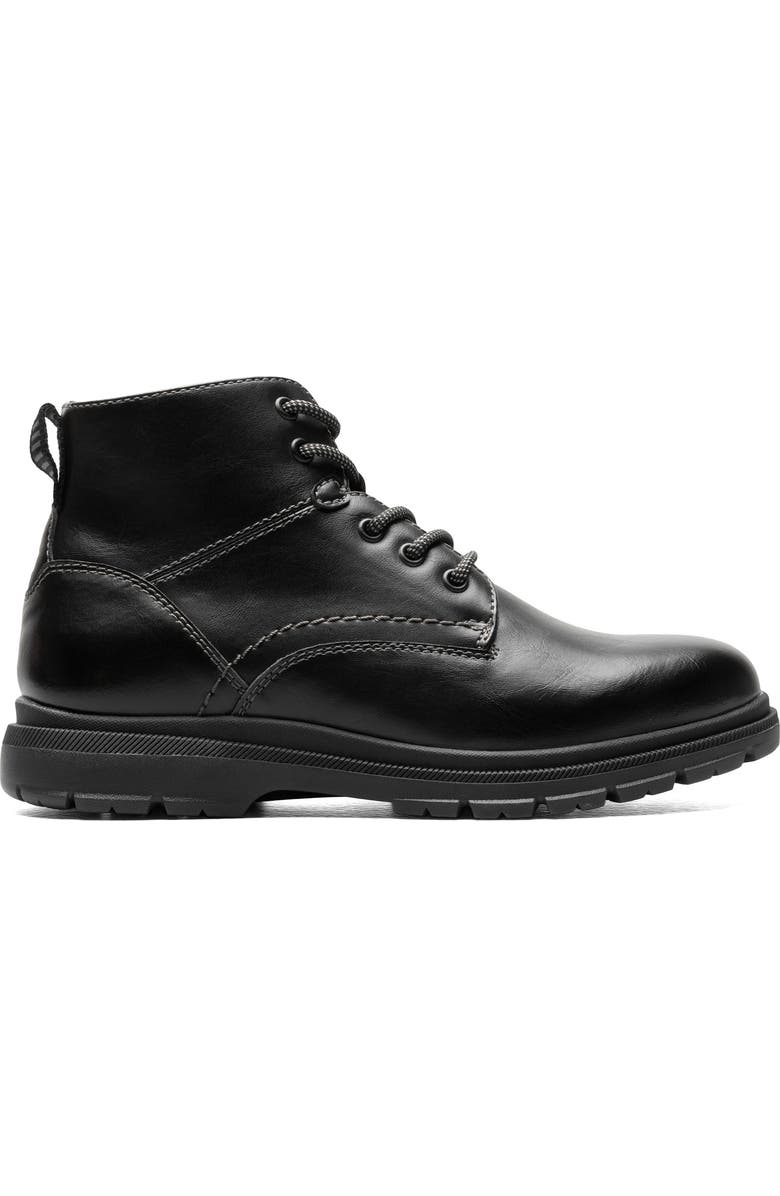 Florsheim Lookout Plain Toe Lace-Up Boot, Alternate, color, Black