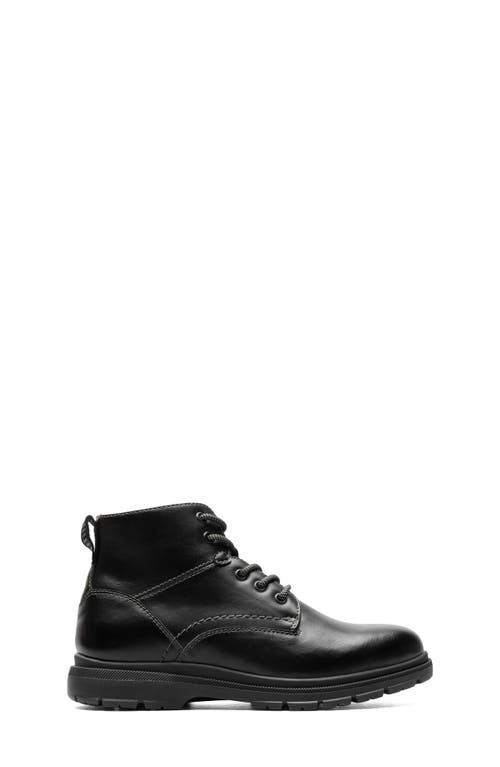 Florsheim Boys' Lookout Jr. Plain Toe Lace Up Boots - Toddler, Little Kid, Big Kid In Black
