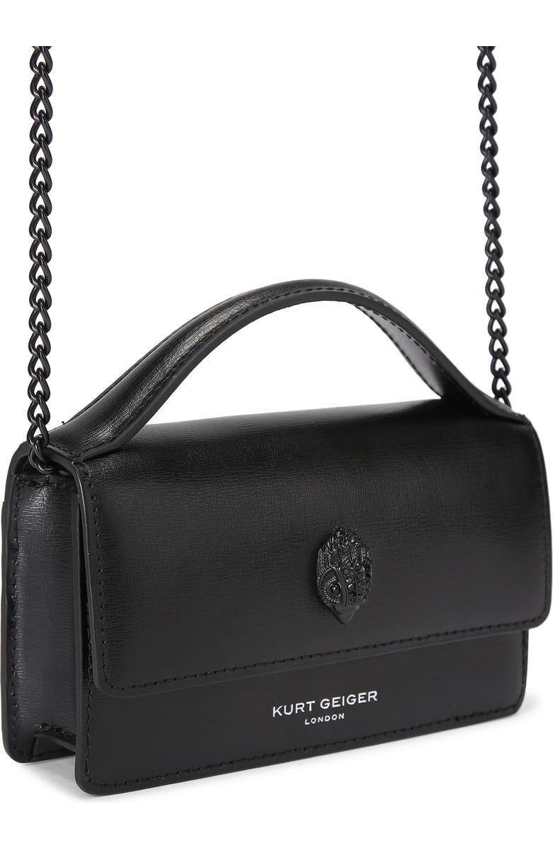 Kurt Geiger London Extrasmall Bond Top Handle Bag, Alternate, color, Black