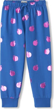 Hatley Kids' Foil Apples Relaxed Fit Cuffed Joggers