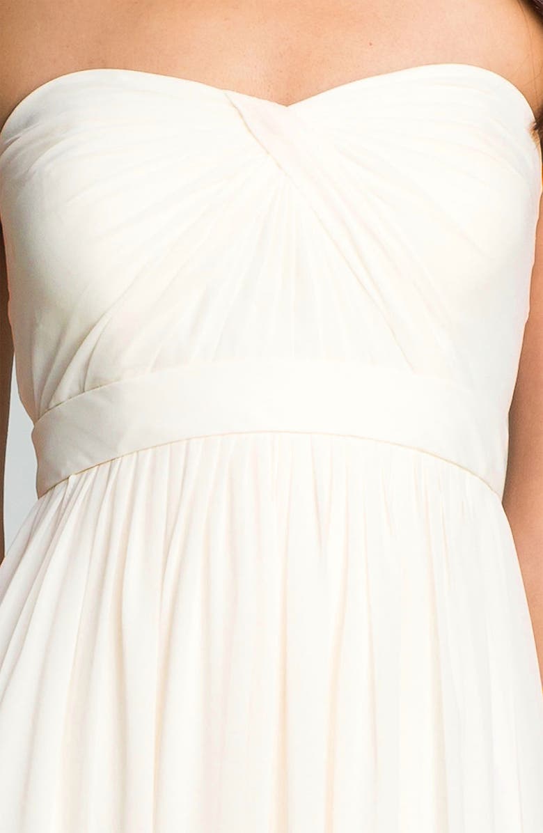 Jenny Yoo Monarch Sweetheart Neckline Layered Chiffon Gown, Alternate, color, 