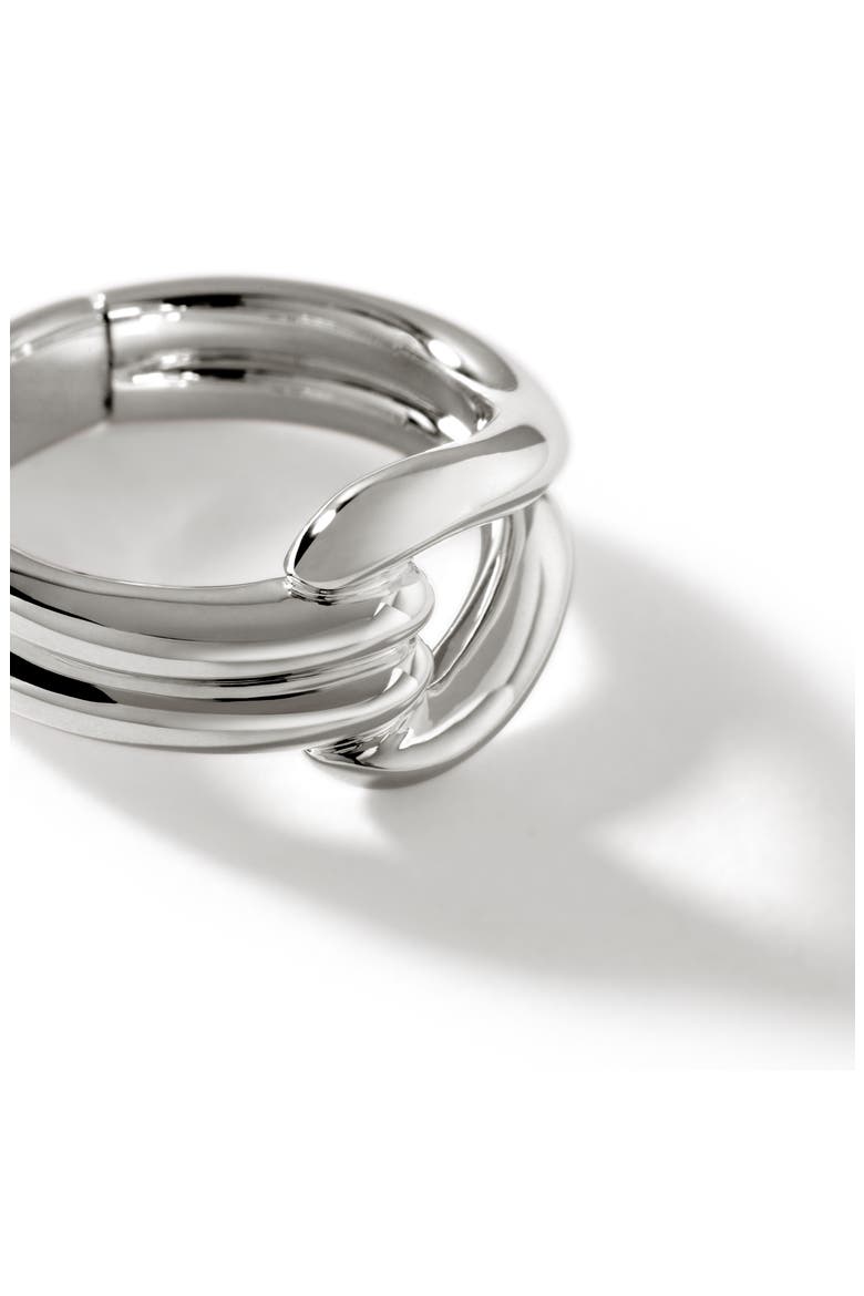 Surf Link Ring, Alternate, color, SILVER