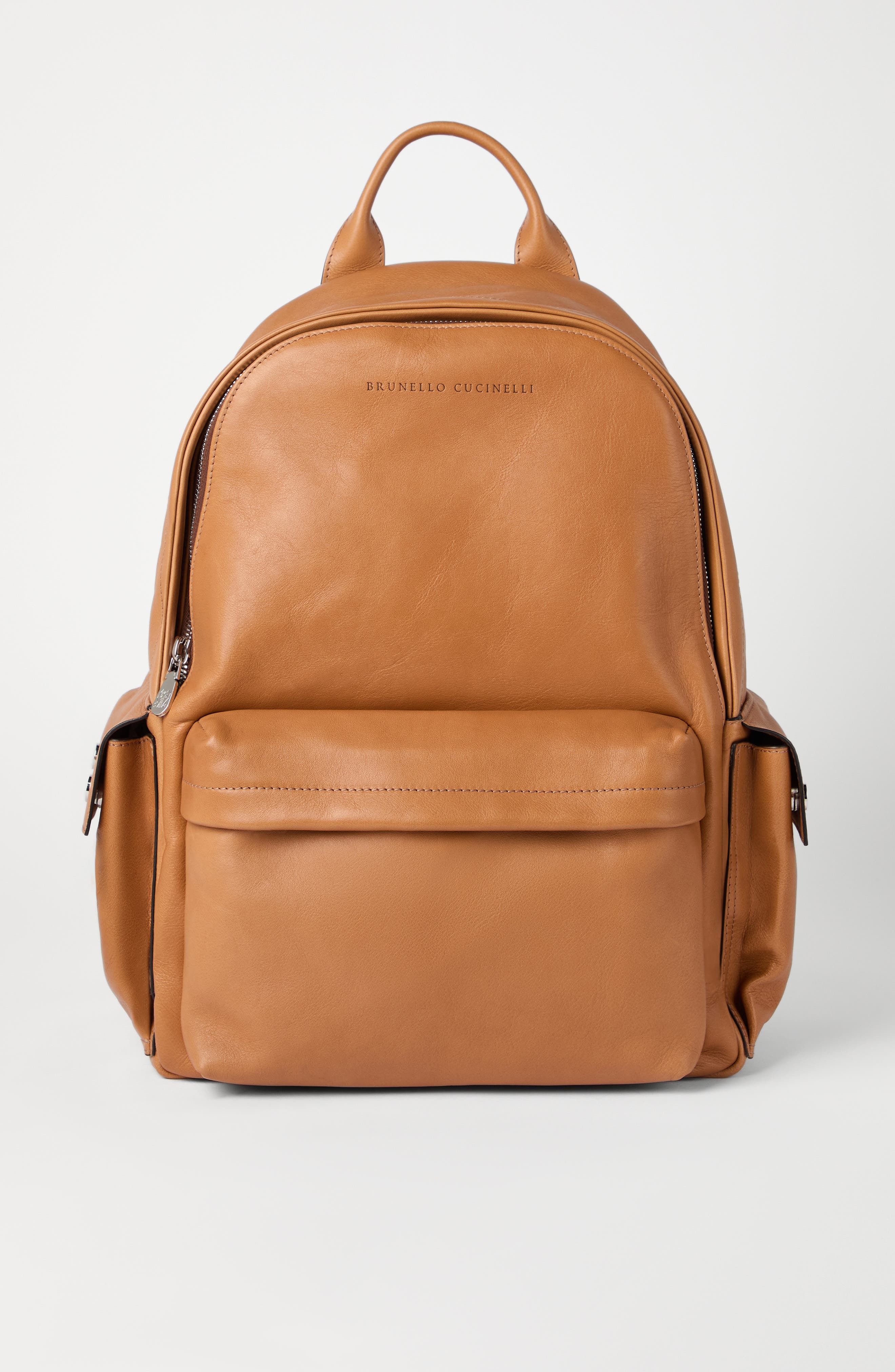 Brunello Cucinelli Travel backpack, Alternate, color, Cognac