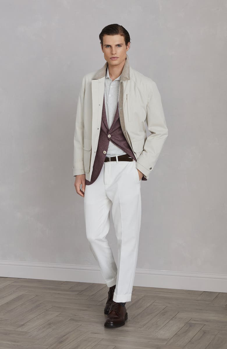 Brunello Cucinelli Polo-style sweater, Alternate, color, 