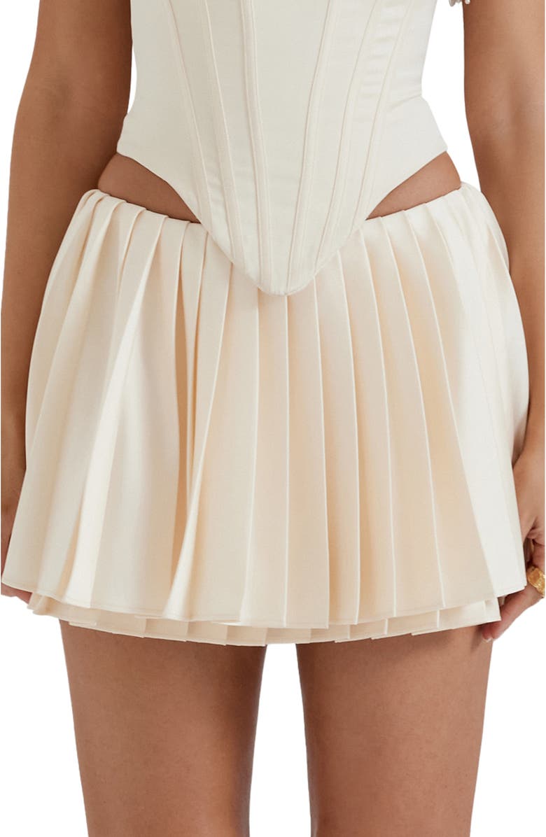 HOUSE OF CB Emira Pleat Miniskirt, Alternate, color, 
