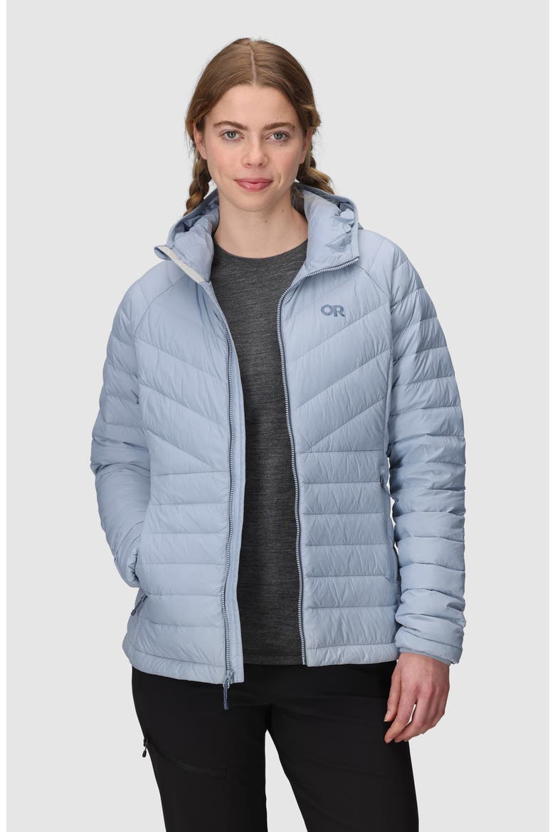 Transcendent Water Resistant 800 Fill Power Down Jacket, Alternate, color, FJORD