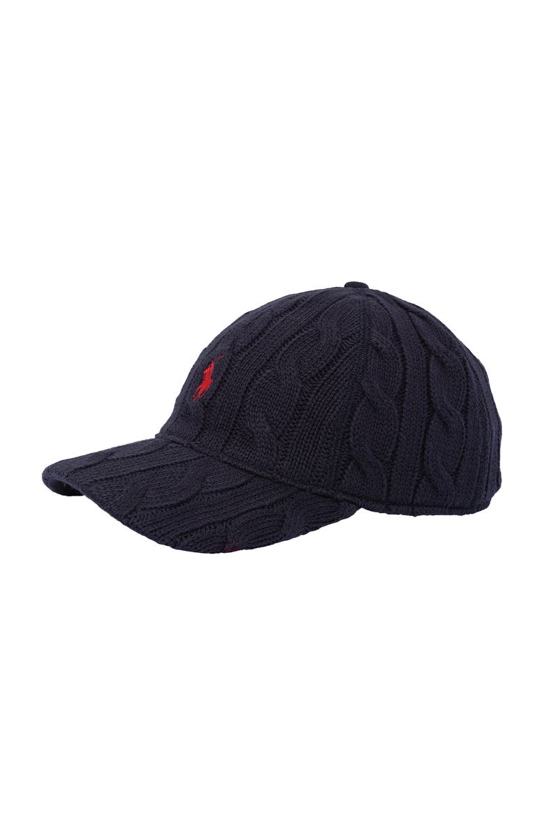 Polo Ralph Lauren Classic Cable Cap, Main, color, Navy