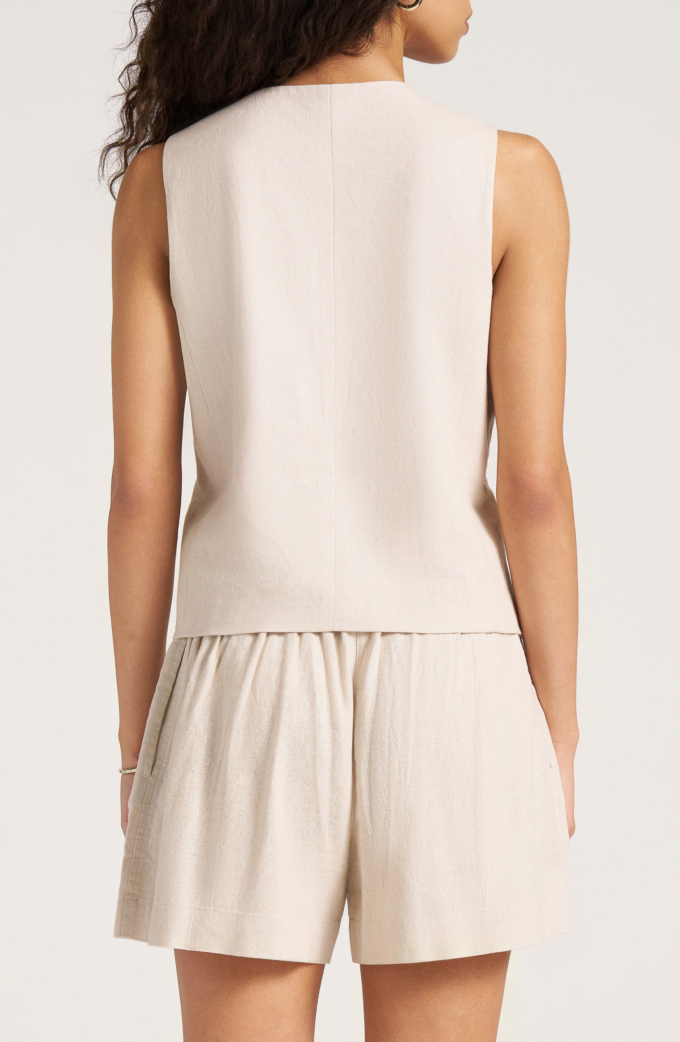 Davenport Linen Blend Vest - image 4