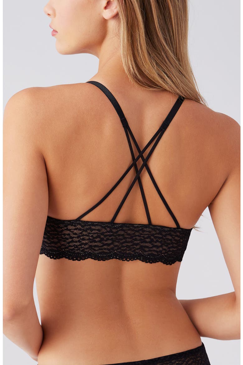 Untamed Underwire Front Close T-Shirt Bra, Alternate, color, NIGHT