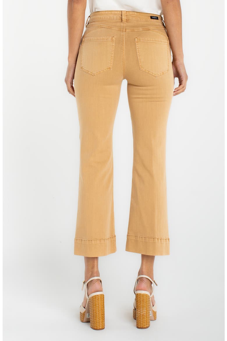 Hannah Crop Flare Jeans, Alternate, color, STRAW