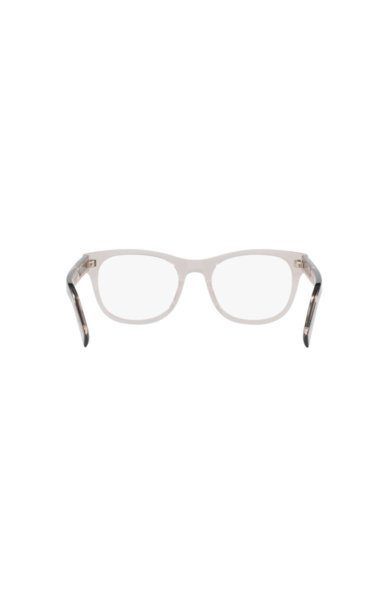 Saint Laurent 53mm Rectangle optical glasses, Alternate, color, Brown
