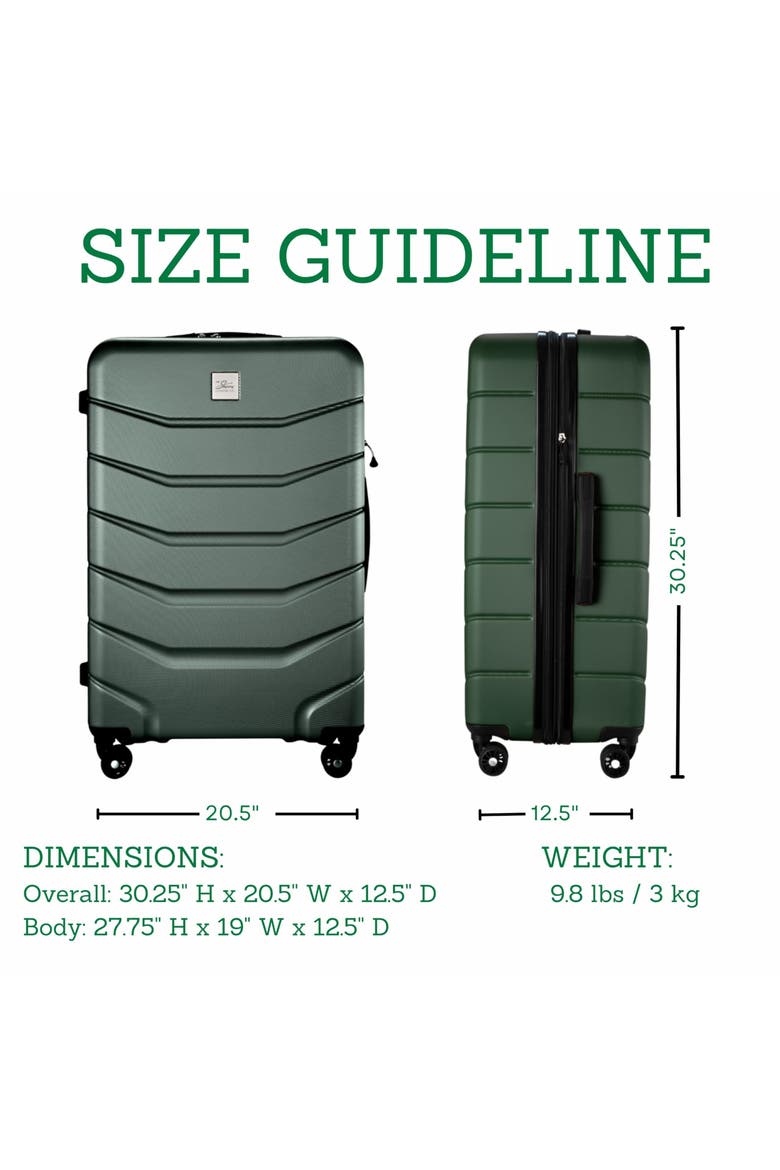 Silverton Hardside Expandable 28" Large Checked Luggage, Alternate, color, Thyme