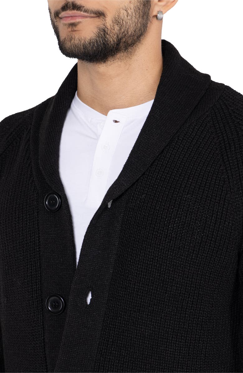 XRAY Shawl Collar Cardigan, Alternate, color, Black