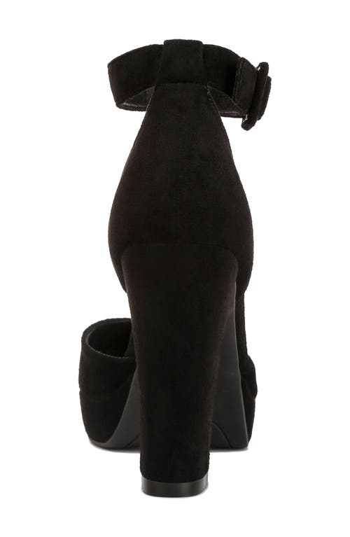 London Rag Inigo Interchangeable Ankle Strap Platform Pump In Black