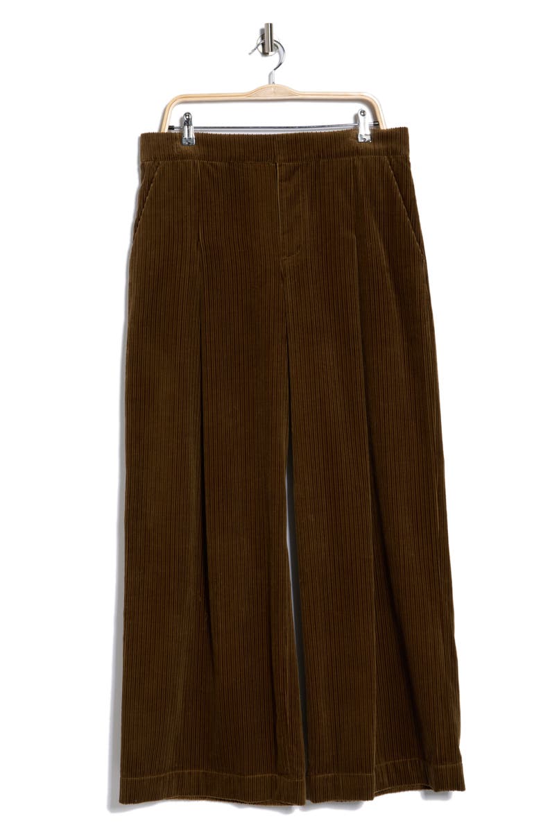 A.L.C. Andrew High Waist Corduroy Bootleg Pants, Alternate, color, Cedar