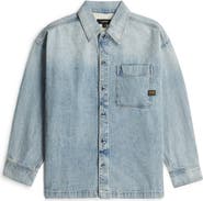 G-STAR Boxy Fit Denim Button-Up Overshirt