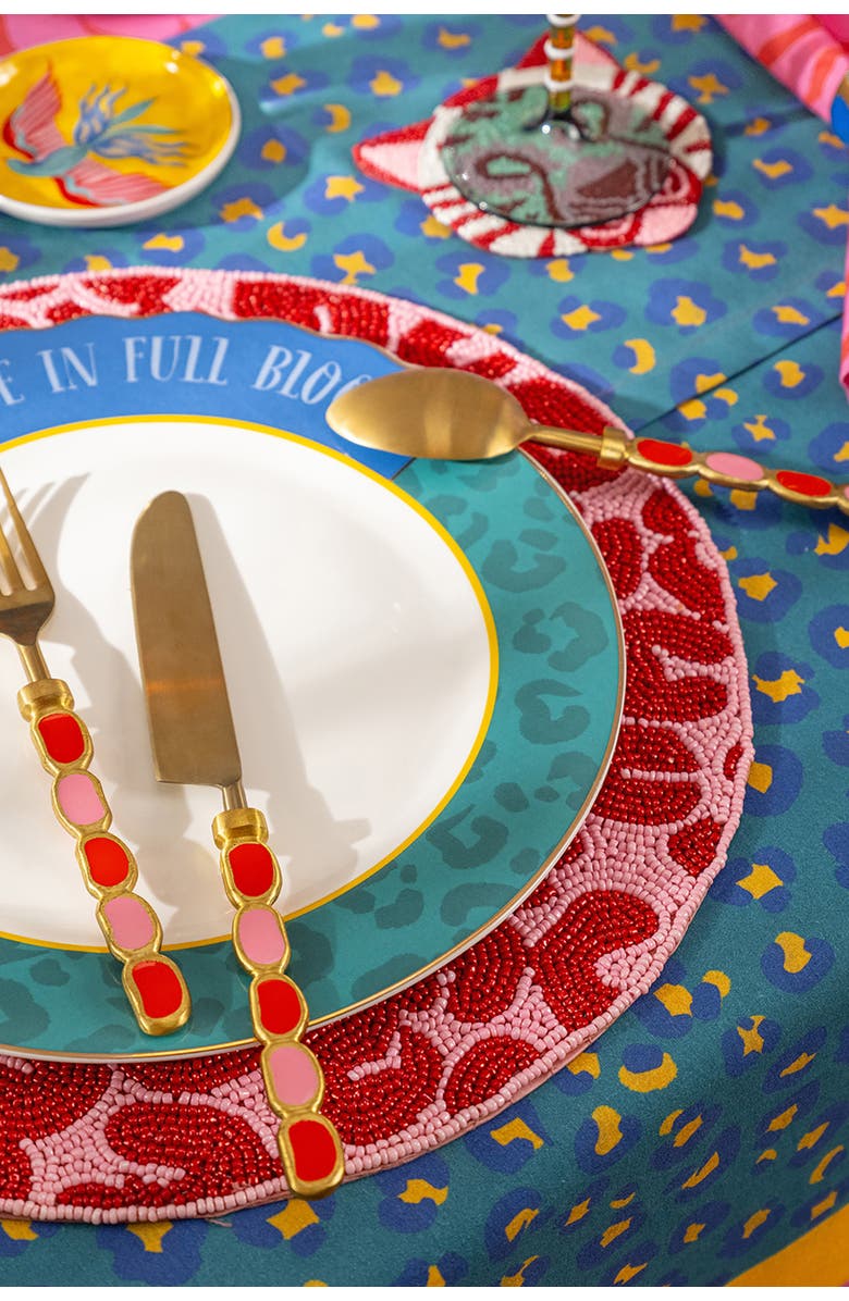 Zsa Zsa Zsu Rampur Steel Cutlery Set Maximalist Set of 3, Alternate, color, Gold