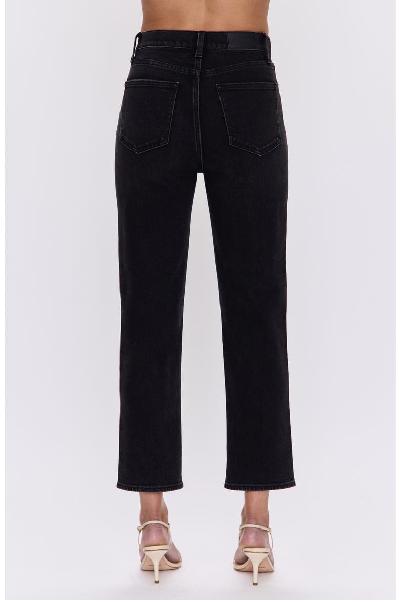 Charlie High Waist Ankle Straight Leg Jeans, Alternate, color, DARK MIDNIGHT