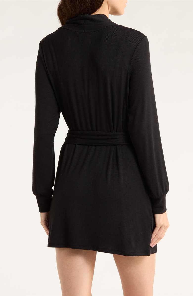 Open Edit Daydream Short Robe, Alternate, color, Black