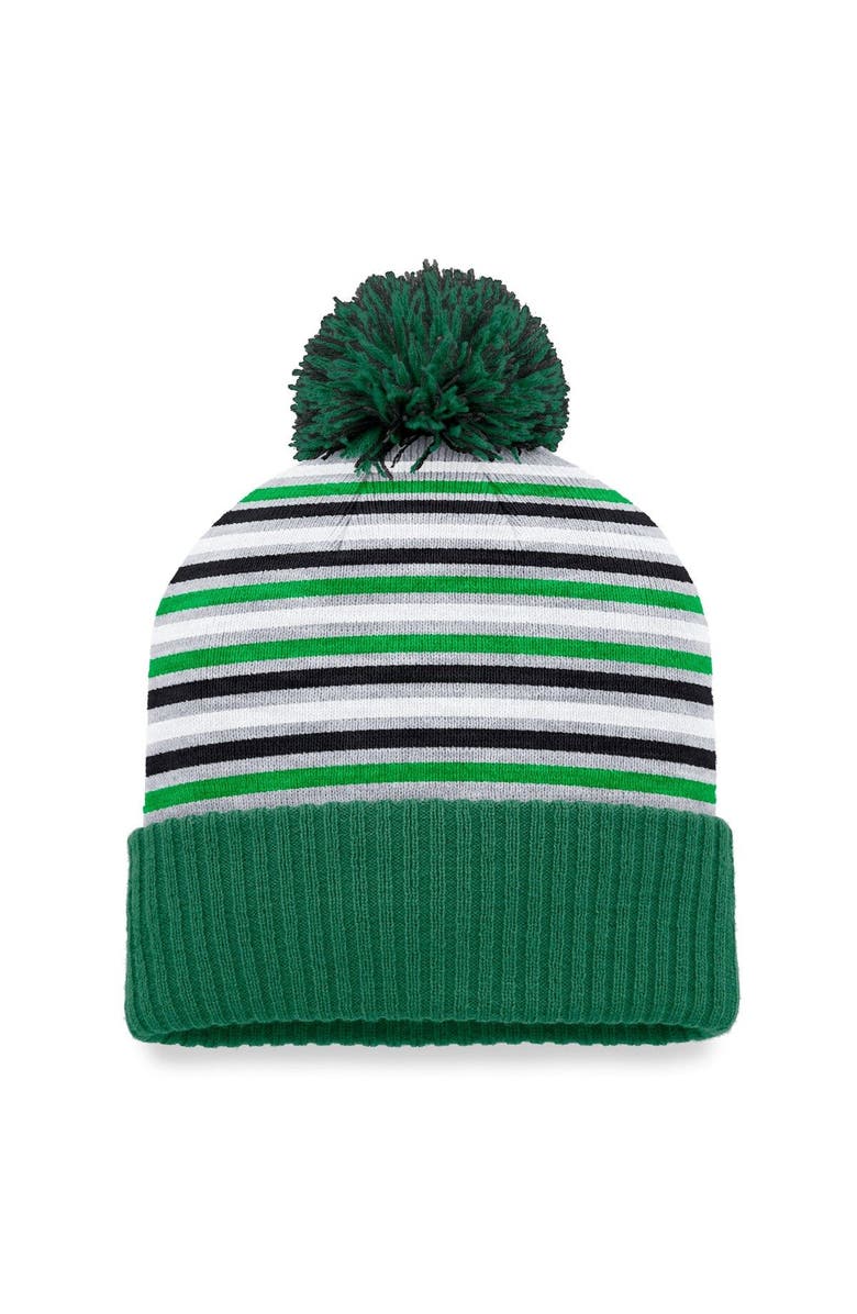 TOP OF THE WORLD Men's Top of the World Kelly Green Marshall Thundering Herd Dash Cuffed Knit Hat with Pom, Alternate, color, 