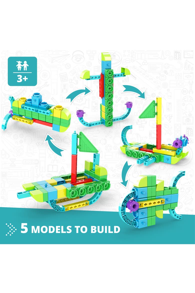 Steam Labs Junior Learning About Sea Adventure 5 Model Toy Brick Build, Alternate, color, Multicolored