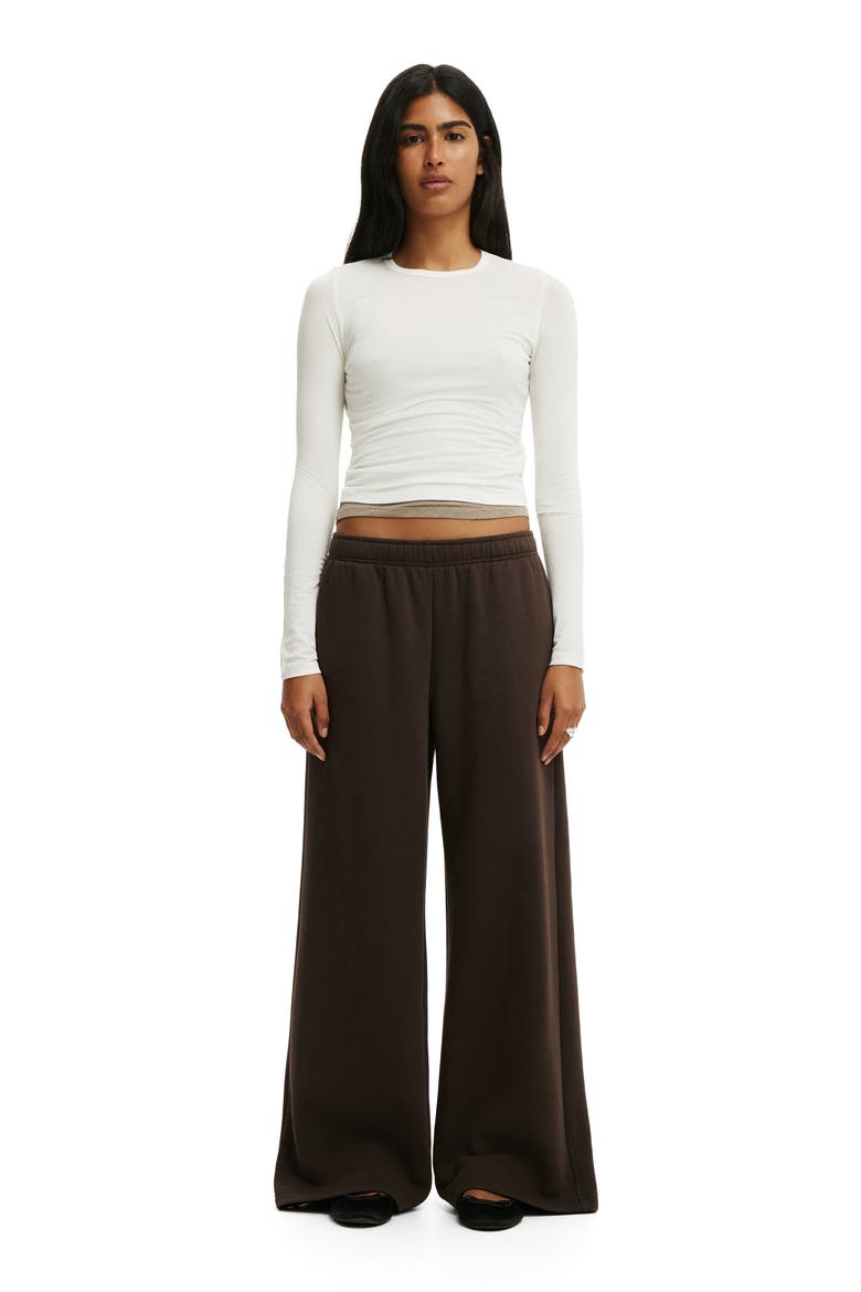 Women's Baggy Sweatpant, Alternate, color, Dark Oak