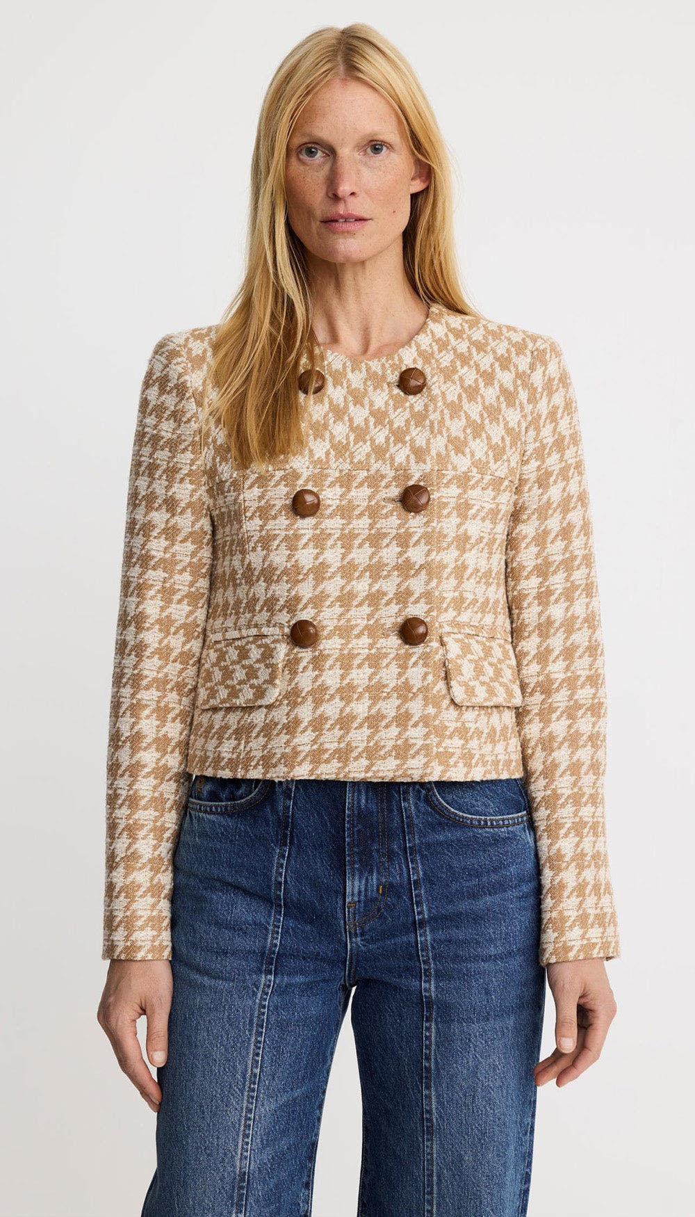 selected Camel Houndstooth