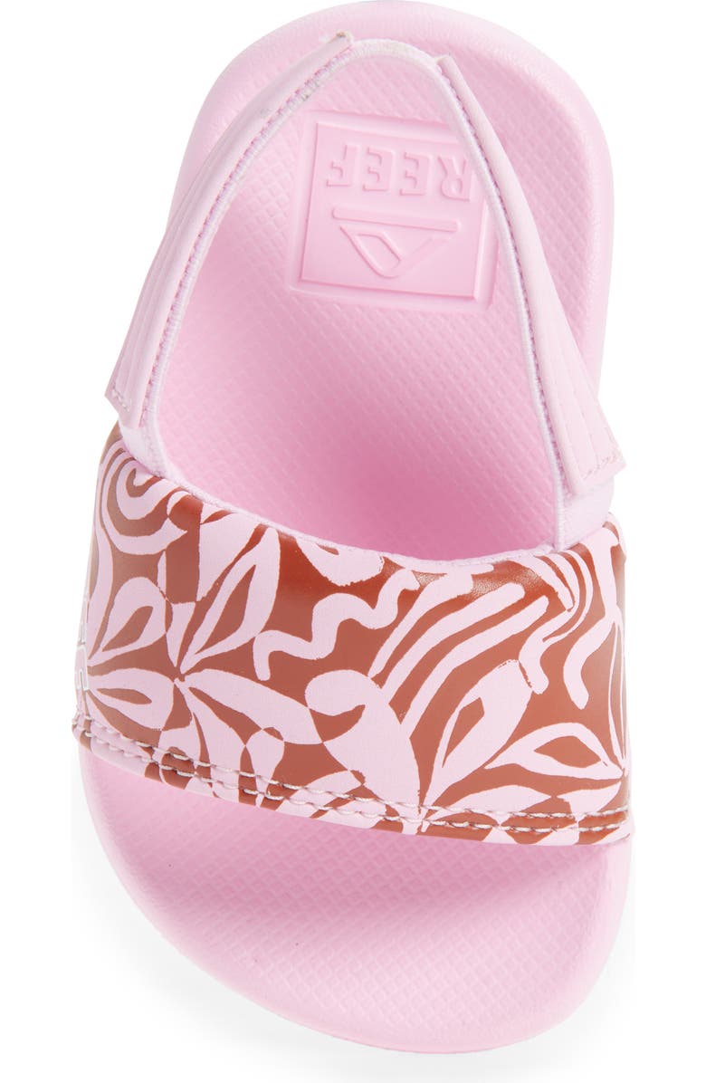 Reef Kids' Little One Slide Sandal, Alternate, color, Pink Modern Floral