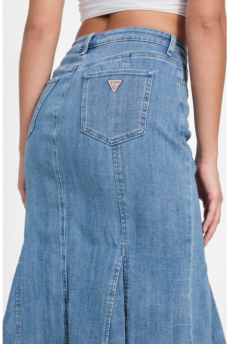 Lia Denim Midi Skirt, Alternate, color, MEADOWS