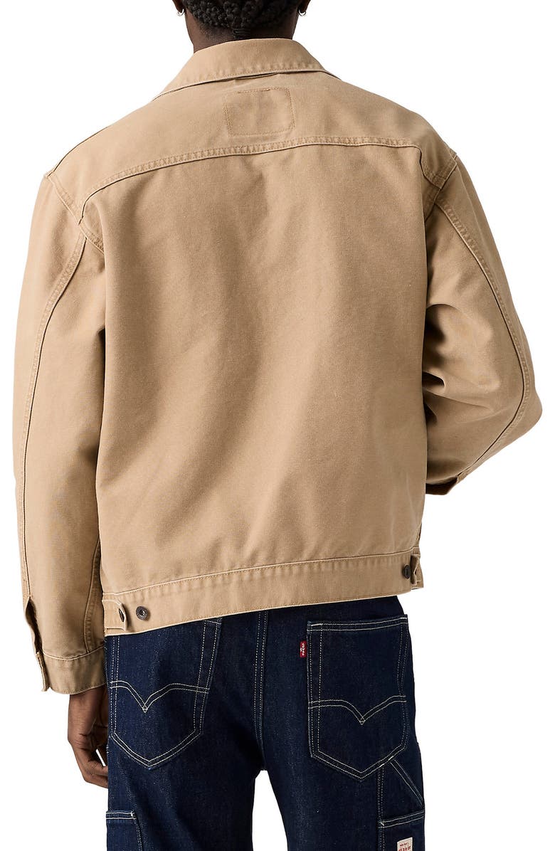 Levi's Sunrise Cotton Canvas Trucker Jacket, Alternate, color, Tigers Eye