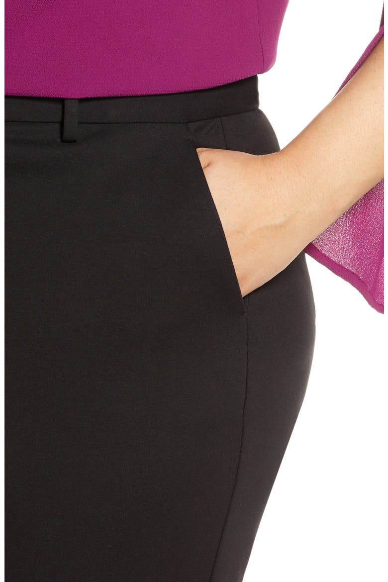 Tech Ponte Skinny Ankle Pants, Alternate, color, RICH BLACK