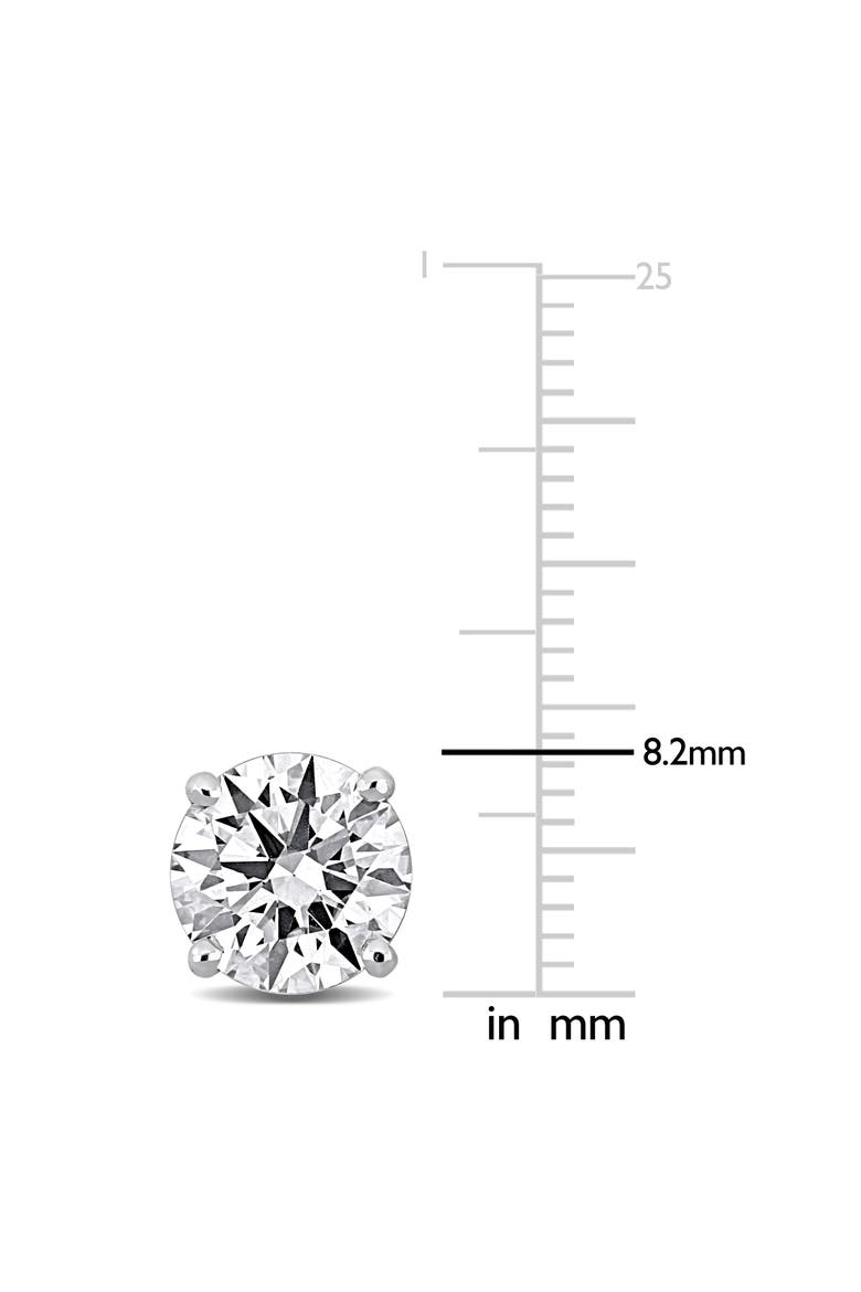 4 CTW Lab-Grown Diamond Stud Earrings 14k, Alternate, color, White Gold