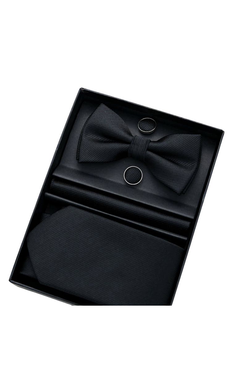 MOUSTACHE Lined Tie Set, Alternate, color, Black