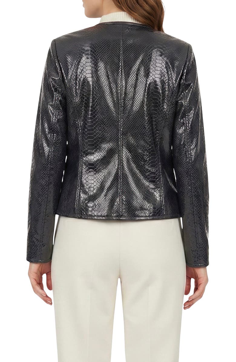 GORSKI Genuine Metis Suede Pythn Printed Jacket, Alternate, color, Anthracite