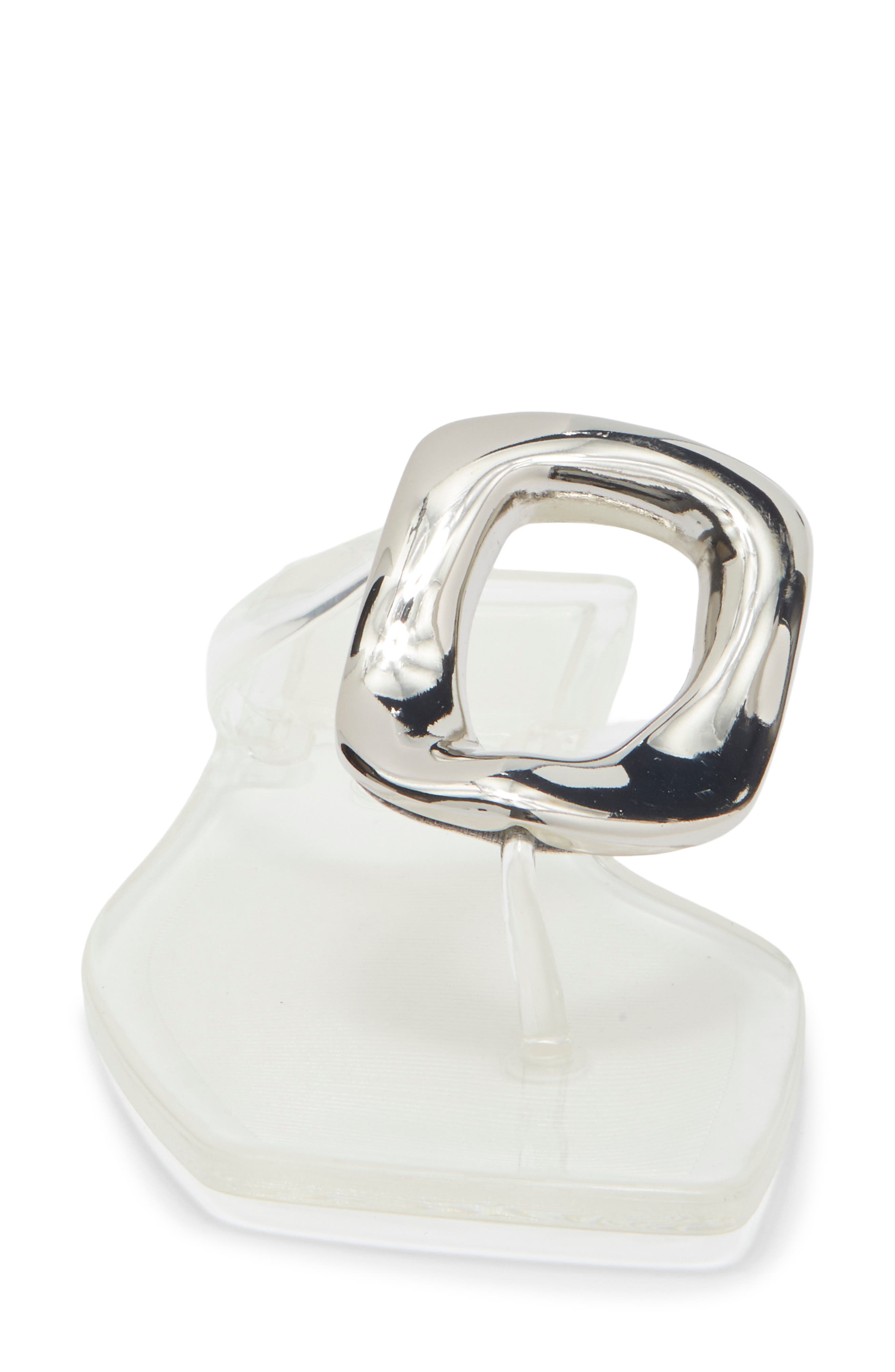 Linques Flip Flop, Alternate, color, CLEAR-SILVER