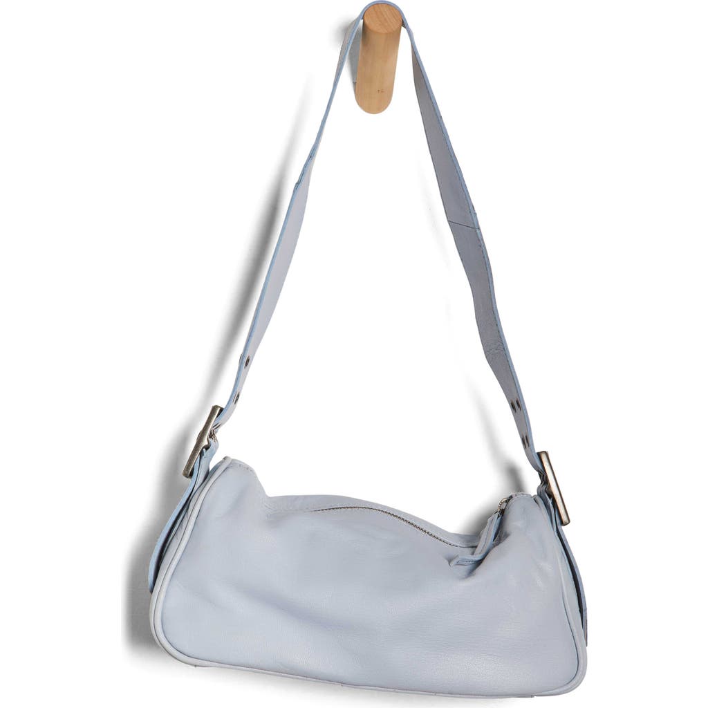 Free People Army Candy Leather Baguette Bag In Blue