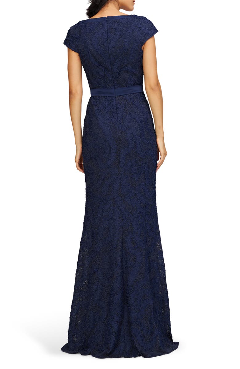 JS Collections Leigh Keyhole Mermaid Gown, Alternate, color, Navy