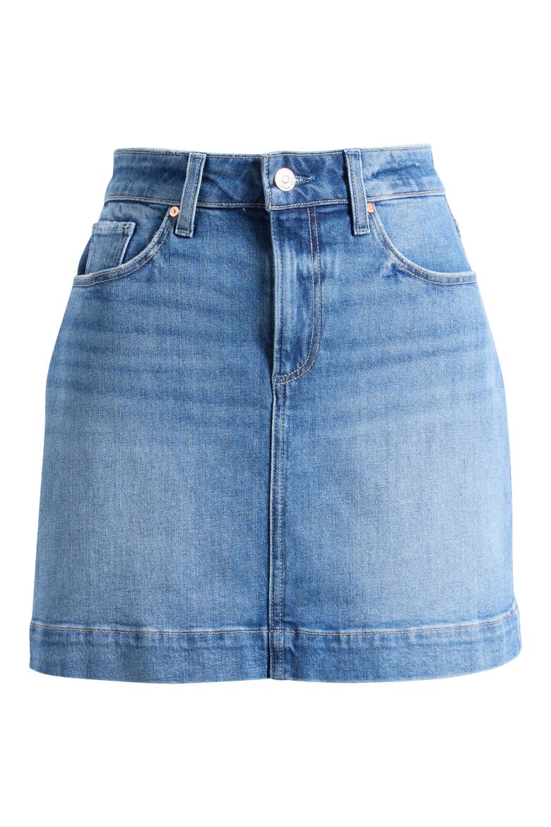 Janelle Denim Skirt, Alternate, color, ROCK SHOW