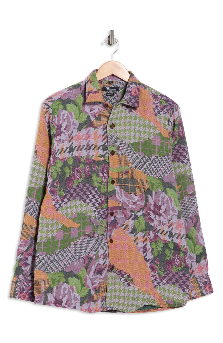 T.R. PREMIUM Tapestry Shirt Jacket, Alternate, color, Pink