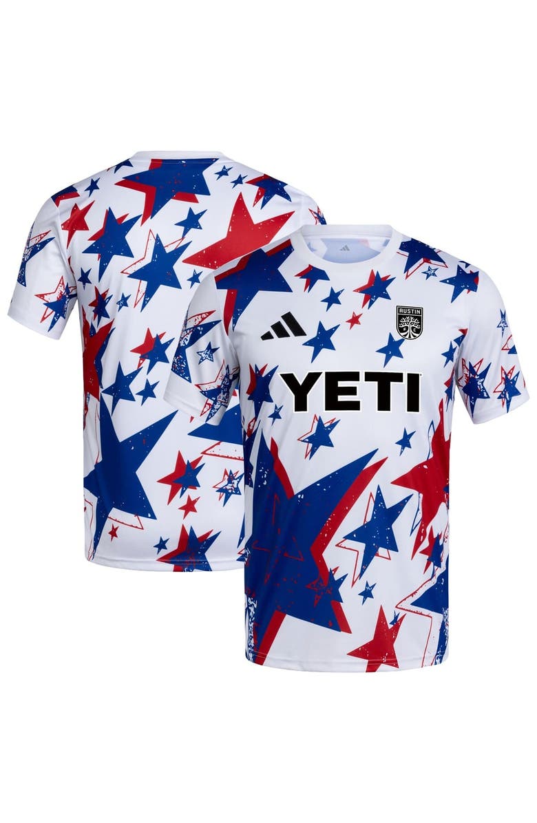 adidas Men's adidas  White Austin FC 2026 Americana Pre-Match Jersey, Main, color, White