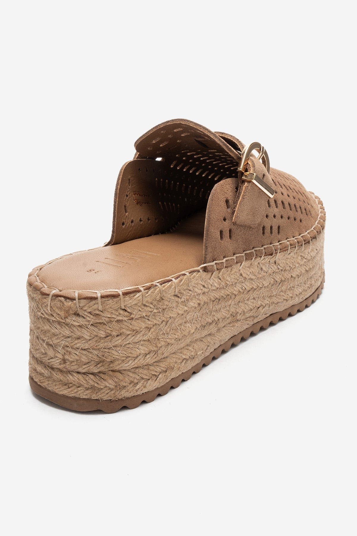 Louis Leather Platform Sandal, Alternate, color, Cognac Suede